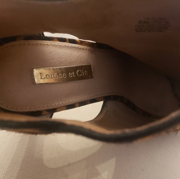 Louise et Cie leopard ankle boots SZ 8M - Picture 3 of 4